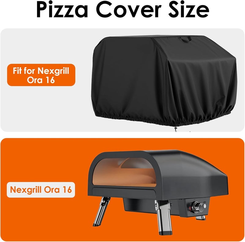 TwoPone Pizza Oven Cover for Nexgrill Ora 16, Waterproof Pizza Oven Accessories Carry Cover for Outdoor - Image 2